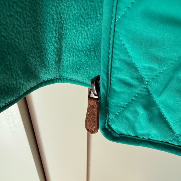 NWT Talbots Turquoise Quilted Puffer Fleece Lined Vest SZ XL - Picture 6 of 16